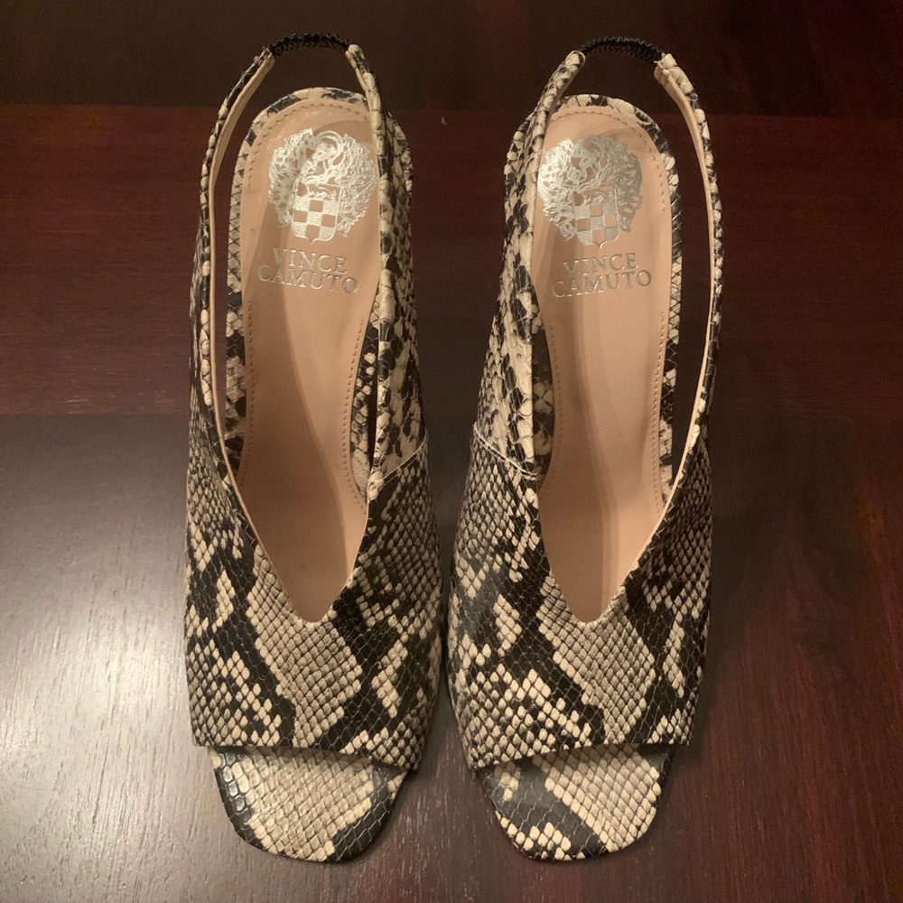 Vince Camuto snakeskin sandals